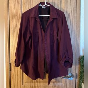 Maroon Button Down